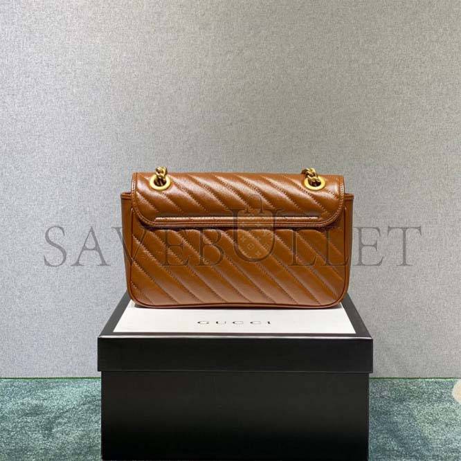 G*u*i marmont small matelasse shoulder bag 443497 (26*15*7cm)